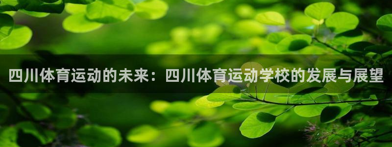yy易游官网下载招商电话是多少啊：四川体育运动的未来：四川体