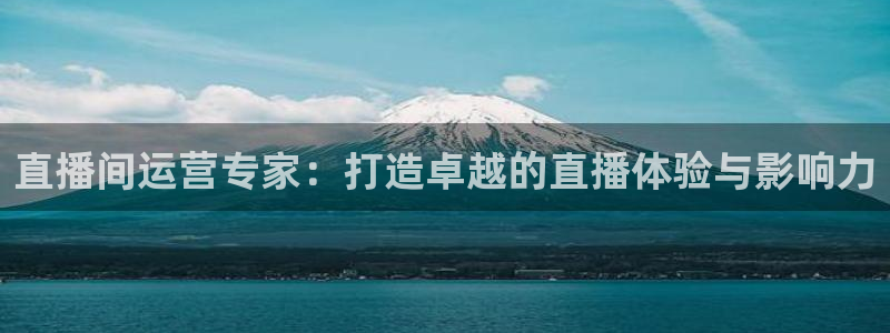 9255tv直播无插件nba：直播间运营专家：打造卓越的直播体验与影响力